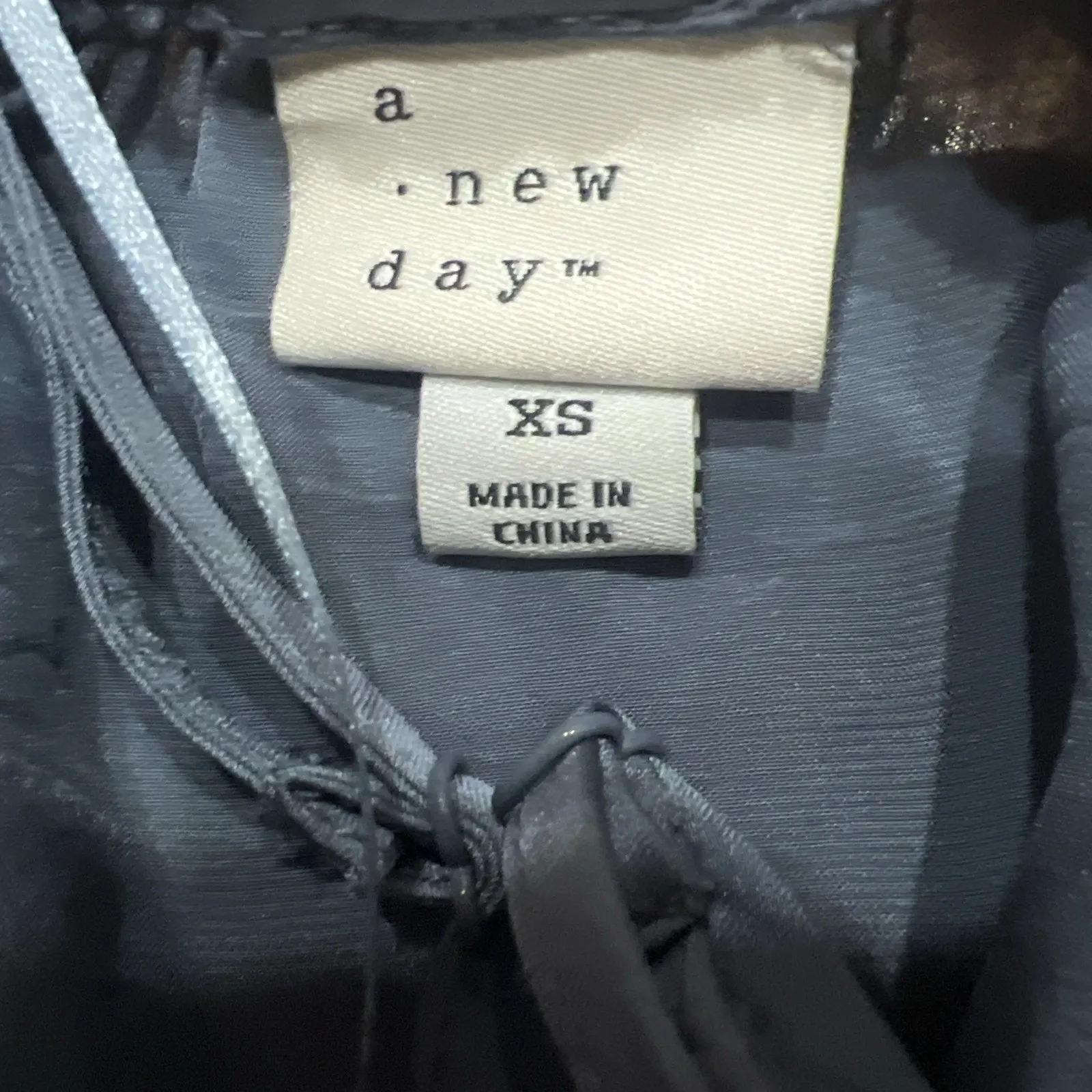 A New Day One Shoulder Satin Top Blue Women’s XS New - Image 3