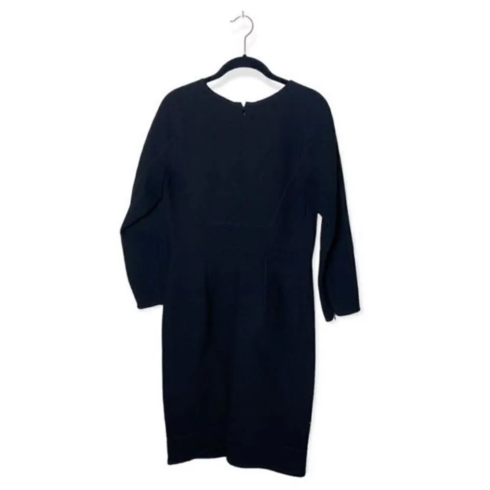 Oscar de La Renta SZ 10 black wool Dress - Image 5