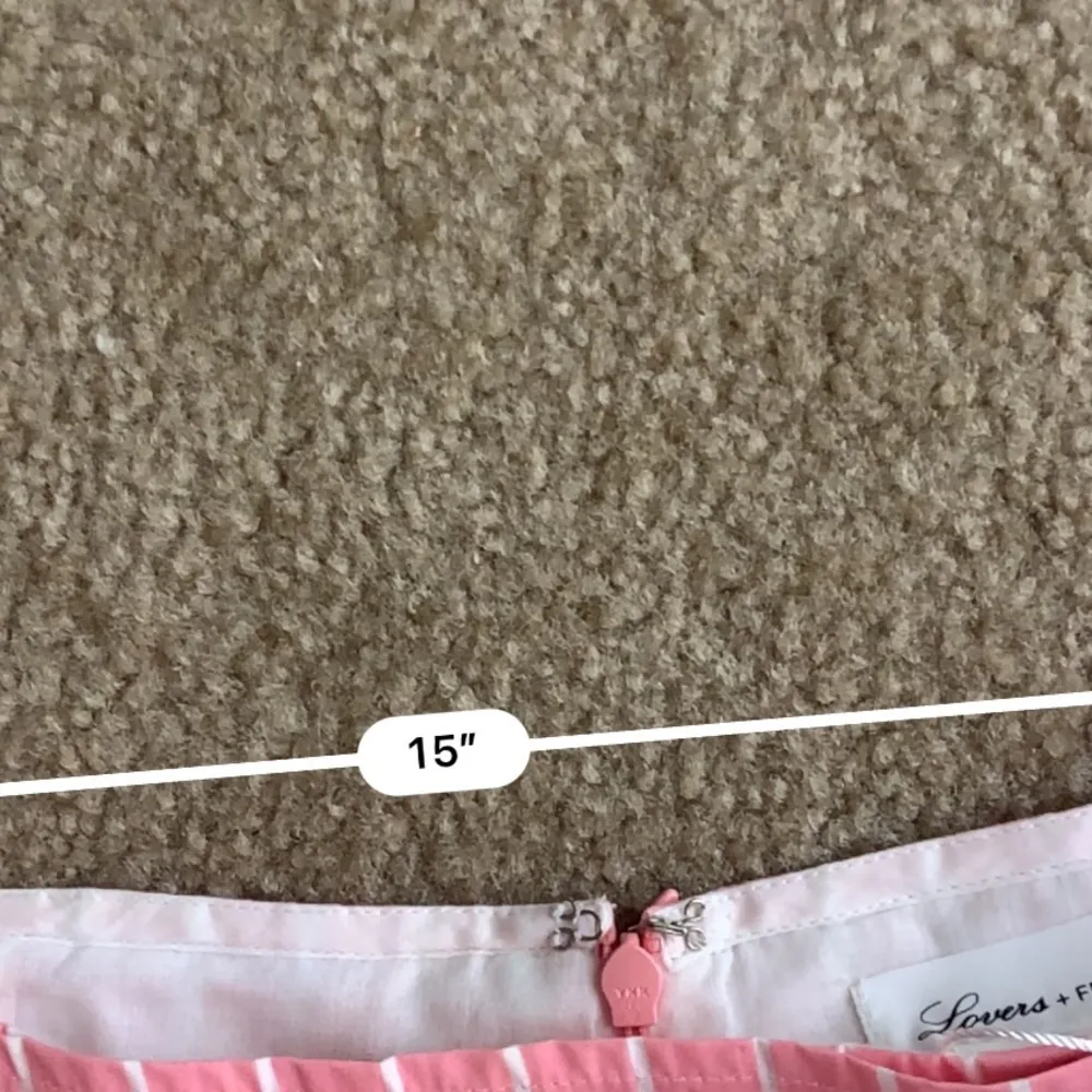 Lovers + Friends white pink striped skirt - Image 3