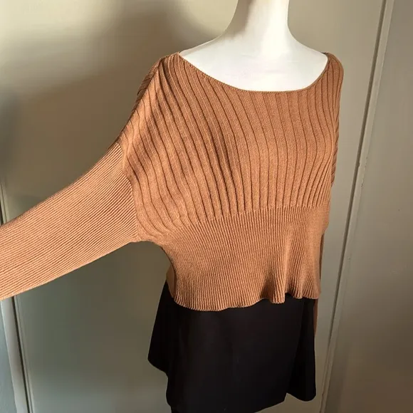 PacSun LA Hearts A Fall Date Pullover Ribbed Slouchy Boatneck Knit Sweater - Image 2