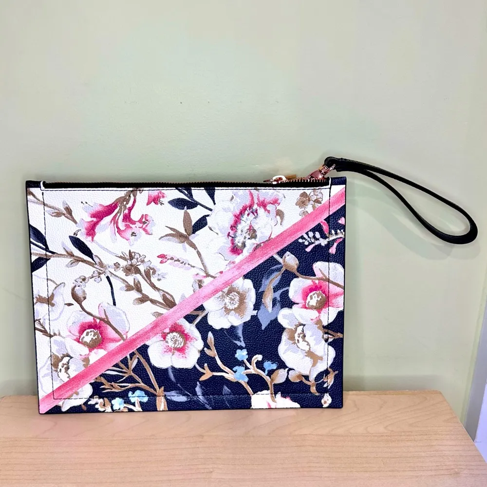 White House Black Market Floral Flat Clutch - Image 2