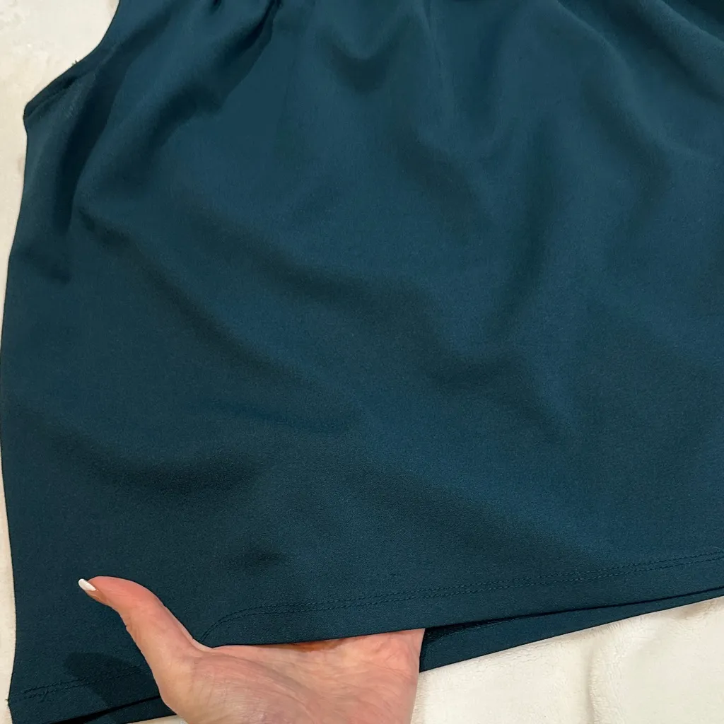 Ann Taylor Dark Teal Bow Blouse - Image 7