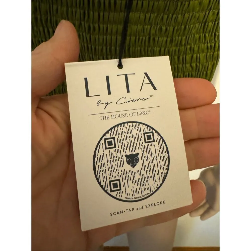 Brand New LITA BY CIARA Strapless Corset Top In Avocado Green Women’s XL - Image 8