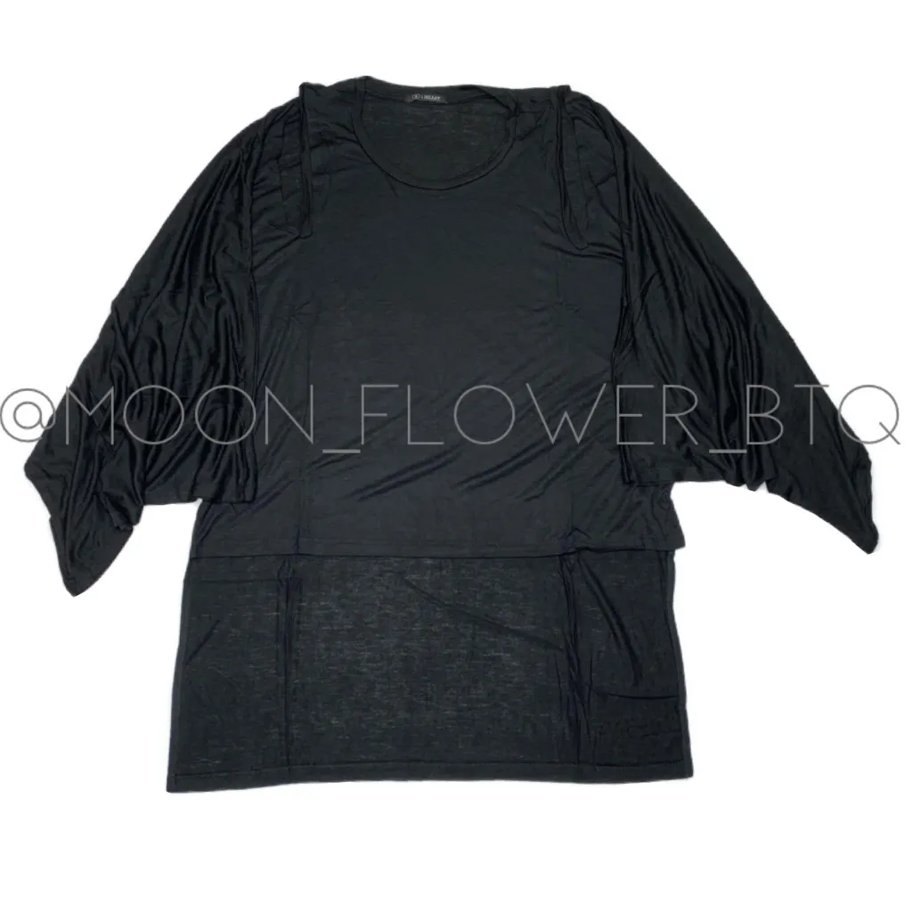 I Heart Maxi Two Way Black Cape Top - Image 3