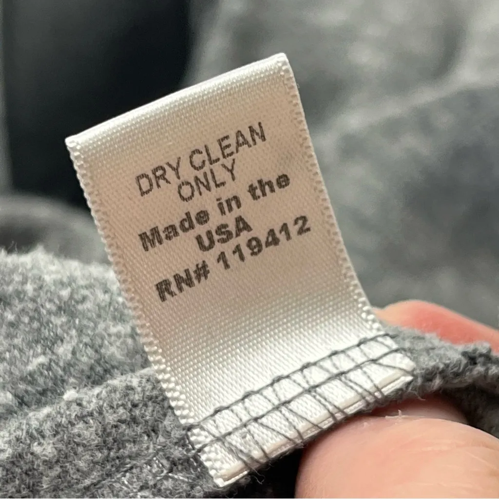 Monrow Grey Gray Jogger Pant With Black Faux Leather Sides Womens Size Medium - Image 4