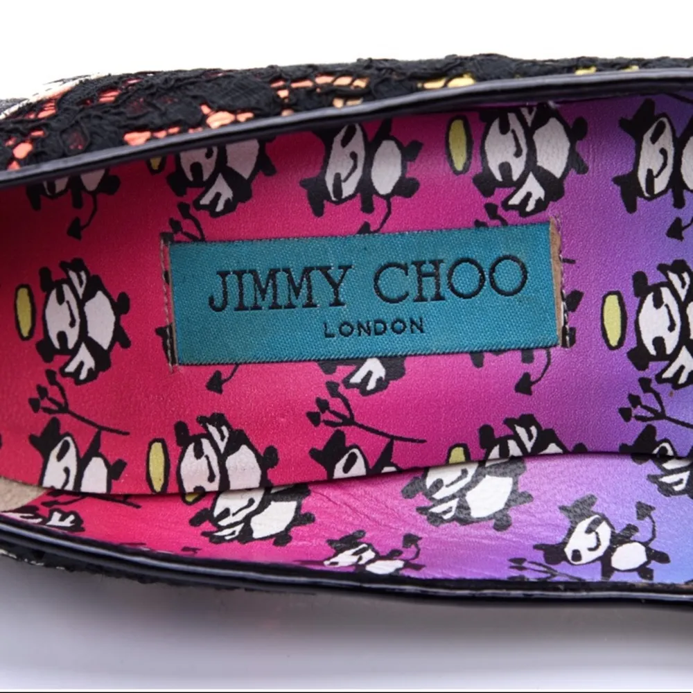 Jimmy Choo by Rob Pruitt Anouk Lace Pumps Size 38 - Image 6