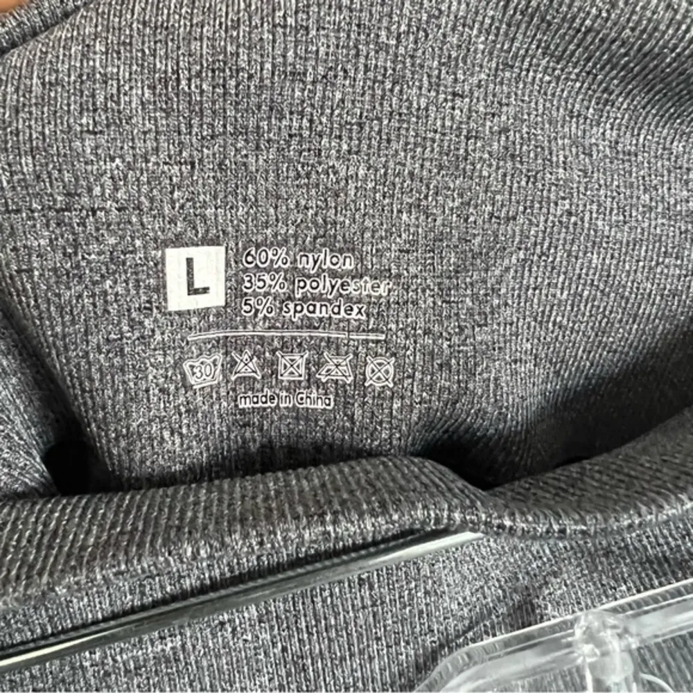 Womens Gray Seamless Butt Lift Tummy Control High Waist Leggings Size L Size L - Image 5