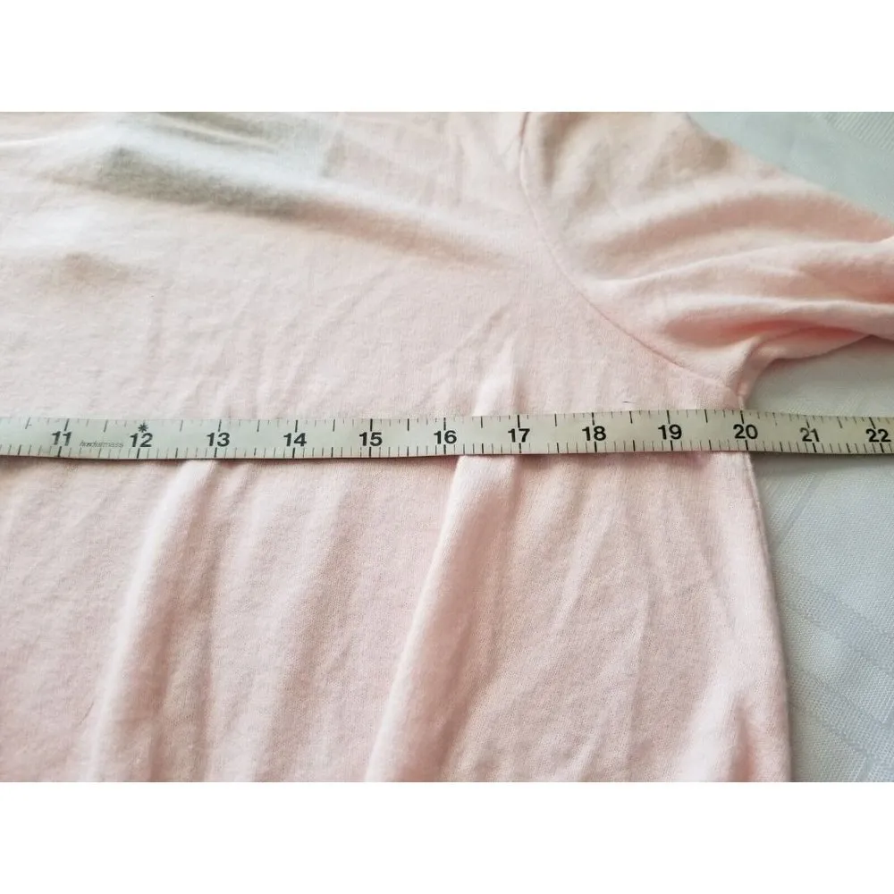 Gibson Look Women Lotus Pink 3/4 Sleeve Twist Front Top Sweater Size Small - Image 4