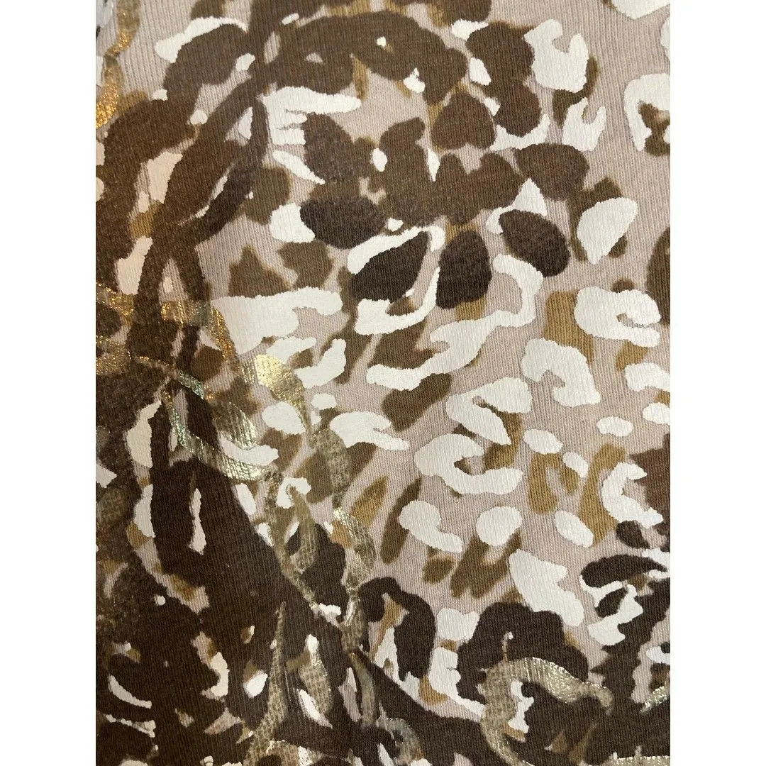 Karen Scott cream and gold top - Image 3