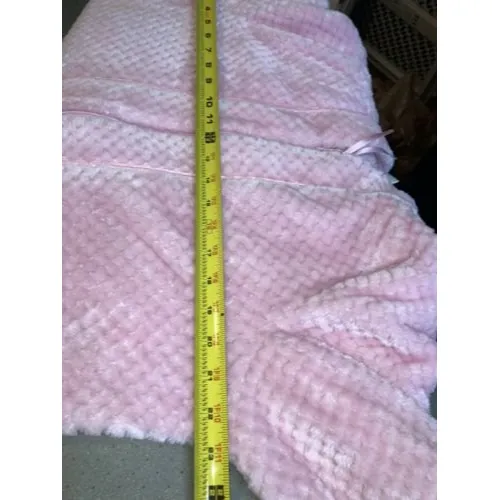 Celestial Dreams Pink Soft Cozy Waffle Plush Robe Zip Front Pkts Sz L EUC Size L - Image 12