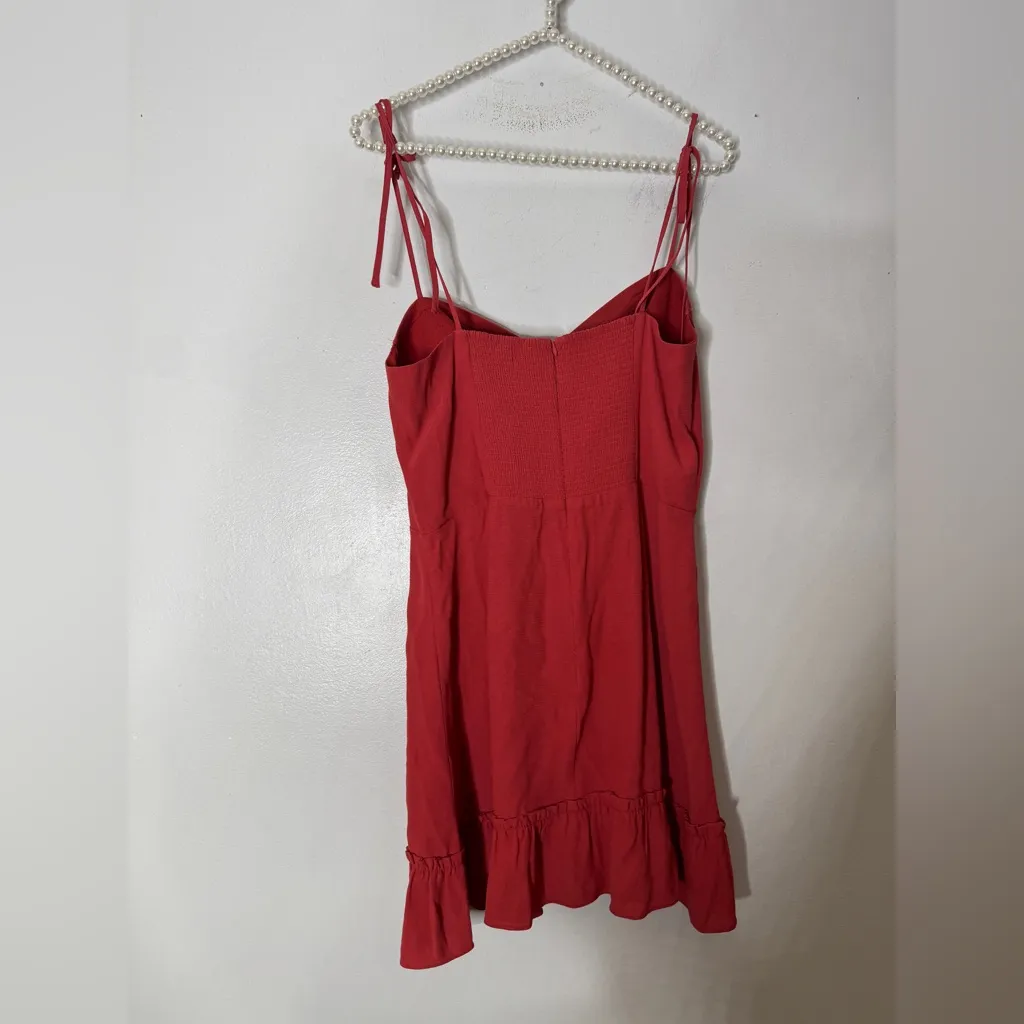 aritzia sunday best Small Red Maxwell Dress‎ Bustier Mini - Image 2