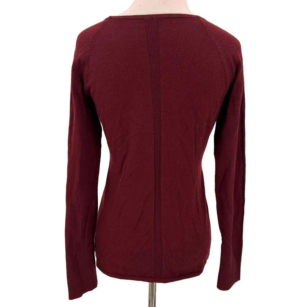 Lululemon Stand Steady V-Neck Sweater in Deep Rouge - Image 7