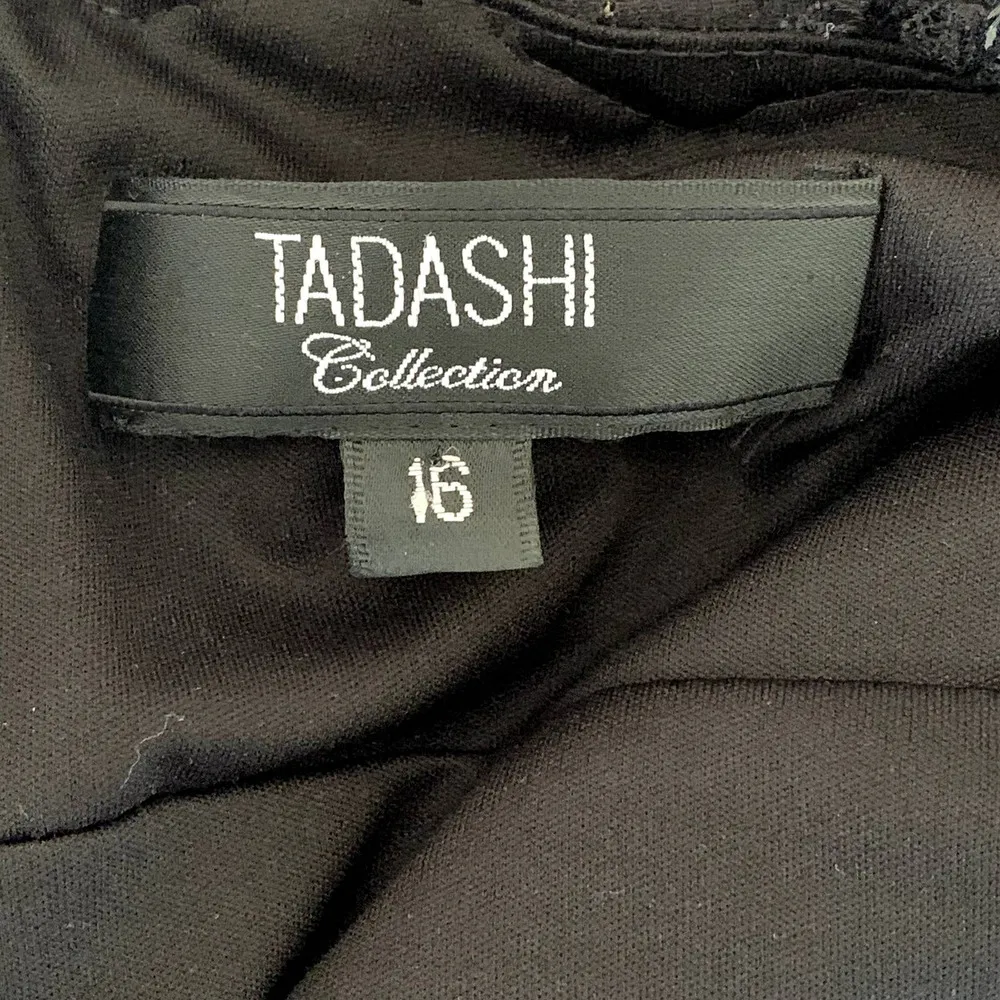 Vintage Tadashi Collection Y2K Sequin Halter Gown in Black - Image 7