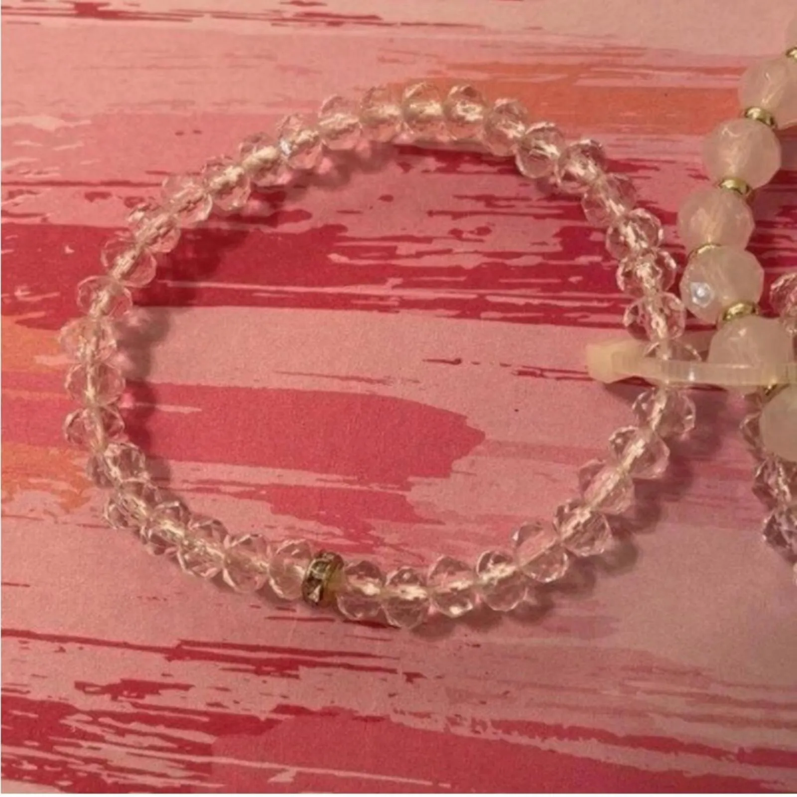 NWOT Set of 4 Beaded Stretch Bracelets - Image 4