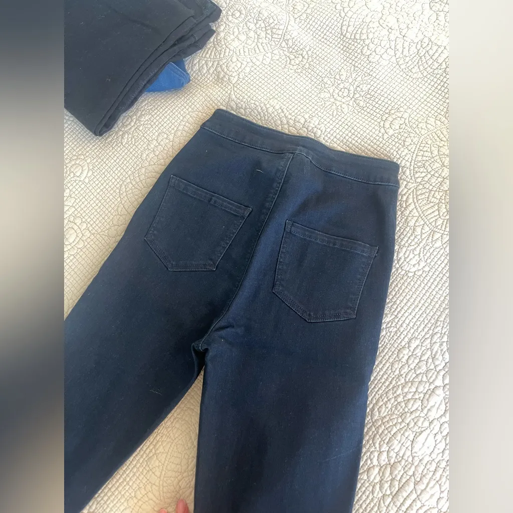 NWOT MISSGUIDED DARK BLUE HIGH RISE SKINNY RIPPED JEANS 4 - Image 5