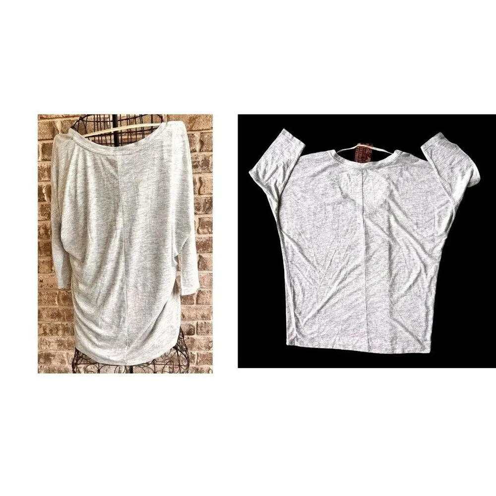 NWT Knob Hill Jim Beam Tee Top Sz M Light Gray Bourbon Whiskey Logo Drop… - Image 8