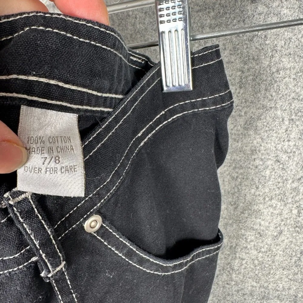 Vintage 90s EXPRESS Compagnie Internationale Shorts 7/8 Black Hot Pants Grunge - Image 9