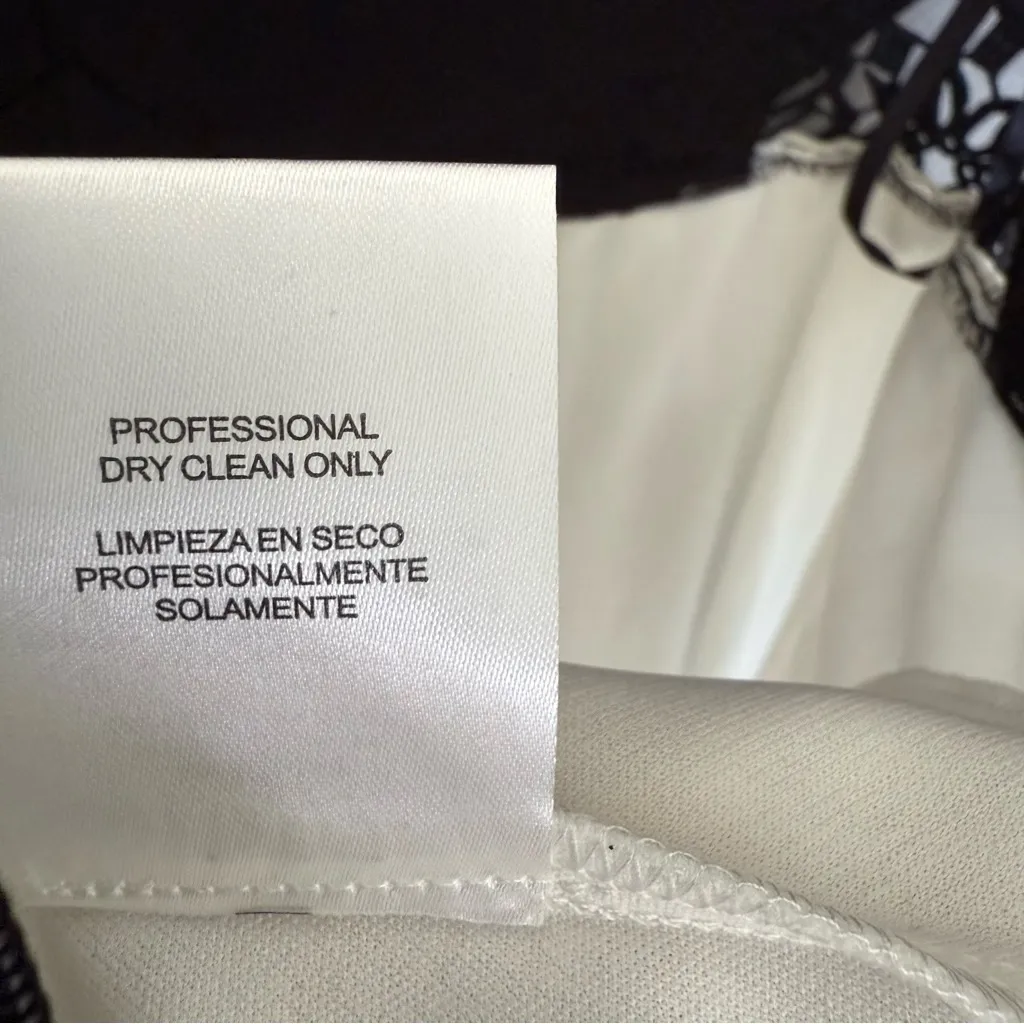 City Triangles Juniors Black White Glitter Lace Mini Dress size‎ 7 NWT Fairycore - Image 9