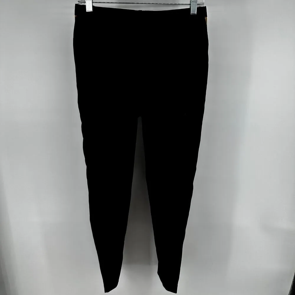 Scotch & Soda Atelier No. 4 Tailored Pants Snakeskin Trim Stretch Black XS NWT - Image 8