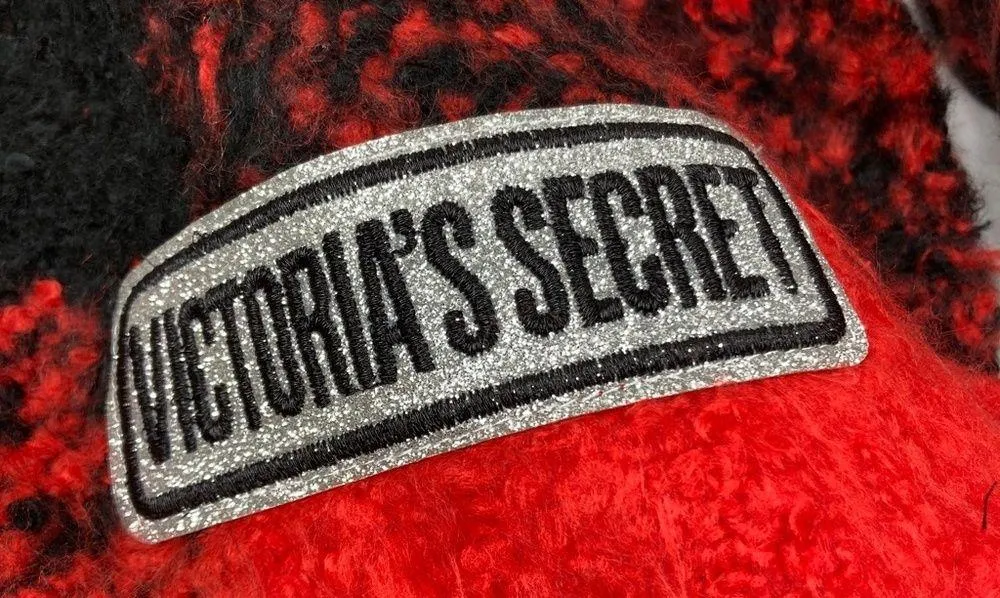 Victoria's Secret | Wide Red Black Plaid Cozy Winter Scarf - Image 2