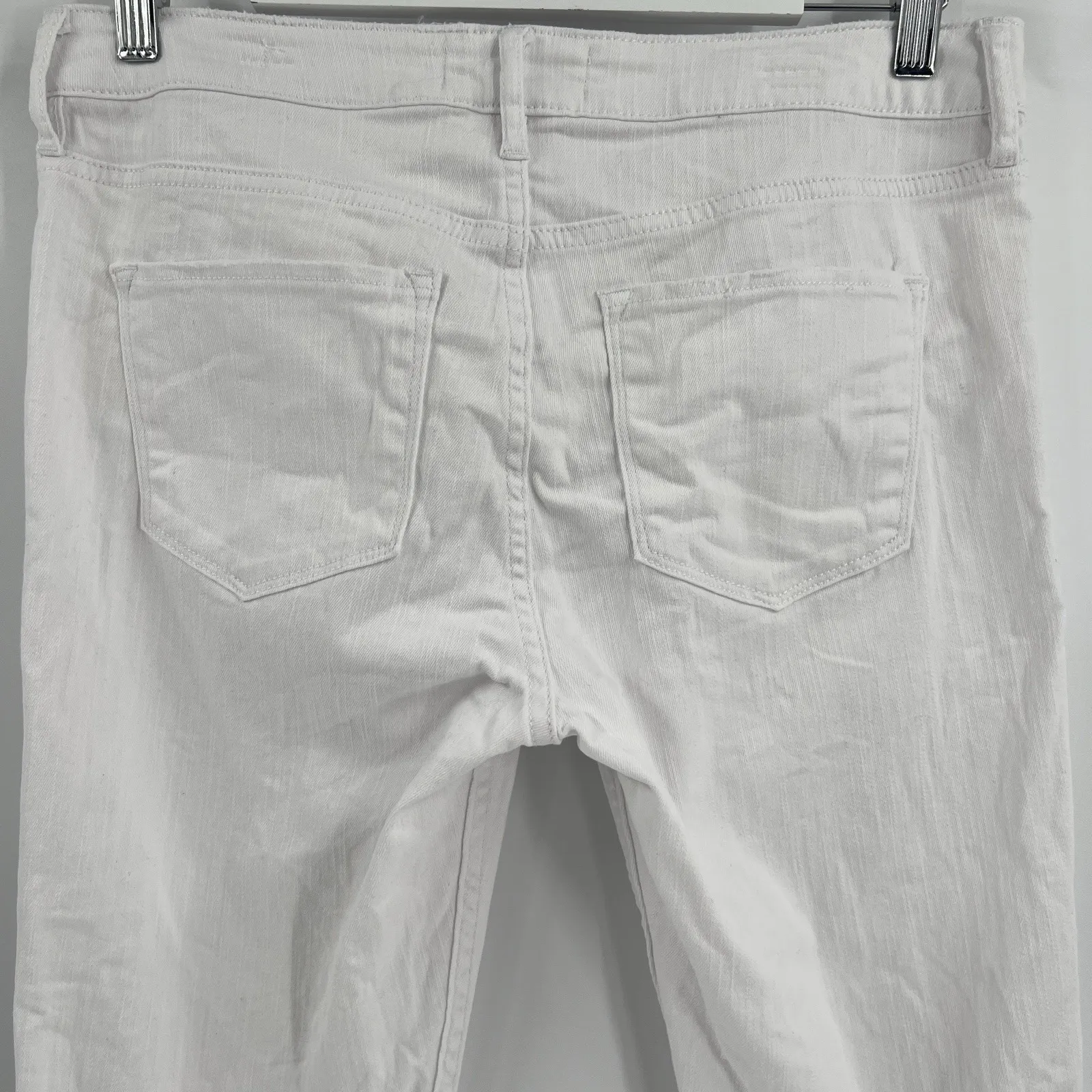 Dear John Denim Blaire High Rise Ankle Slim Straight Jeans Women's Size 28 White - Image 7