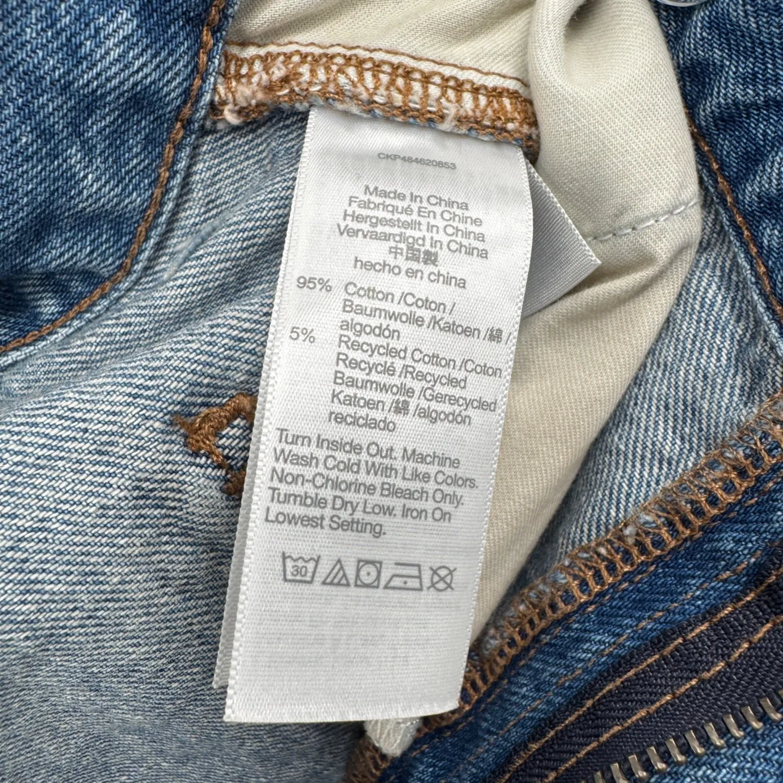 Madewell Crossover Denim Mini‎ Skirt Womens 28 Blue Jean Cotton Cut-off - Image 9