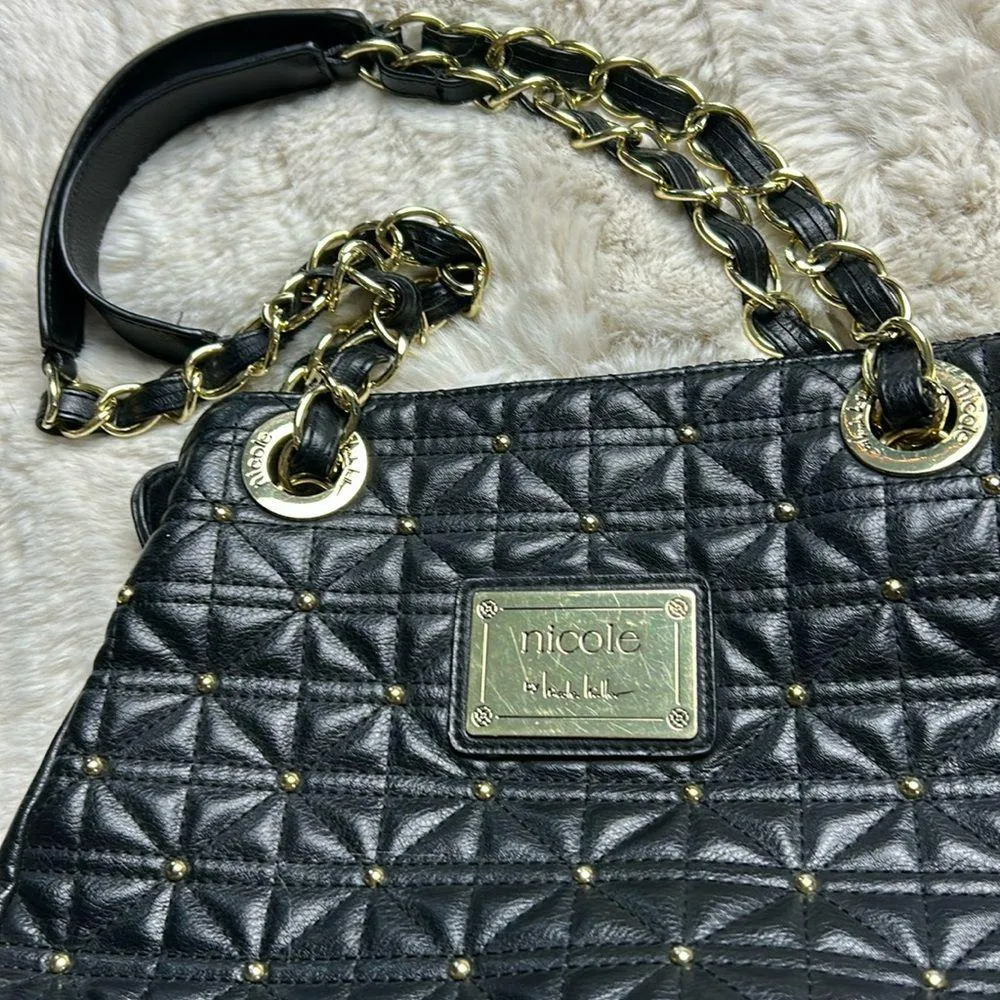 Nicole Miller Black Shoulder Bag - Image 3