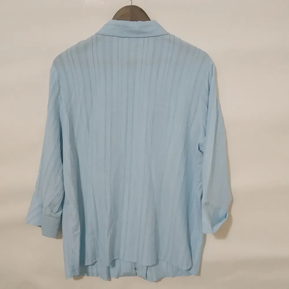 infinity  XL Sky Blue Zip Tunic Top Plus - Image 7