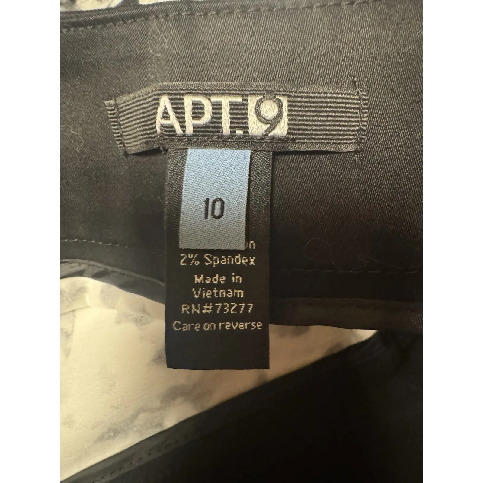 Apt. 9 Women's Black and White Marbled A-line skirt Black Trim NWT $44 Size 10 - Image 14