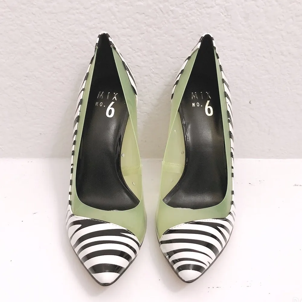 Mix No.6 Adrienne Zebra Print Pump, Shoes Size 7 New in Box - Image 6