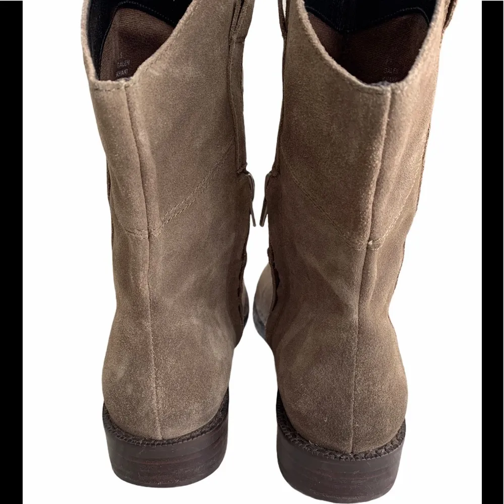 Sole Society Galen Suede Khaki Boots - Image 9