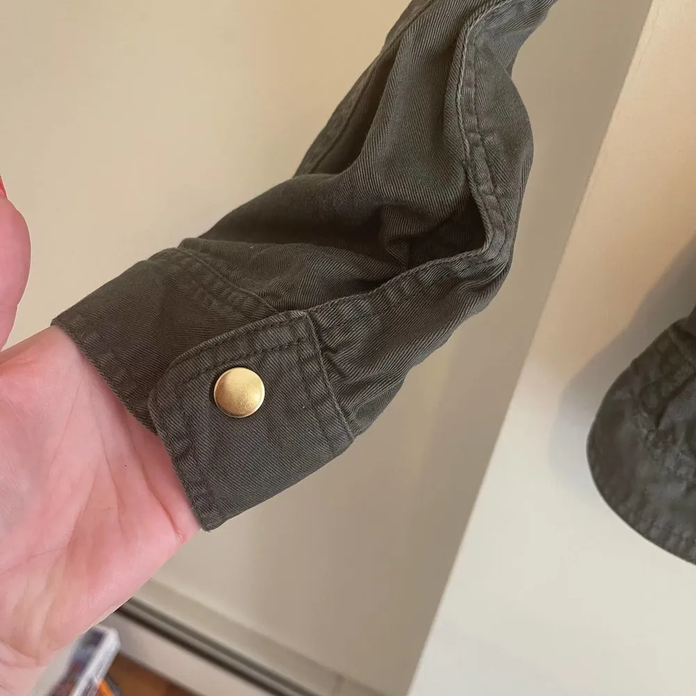 Candie's Army Green Utility Jacket Size Large - Image 6