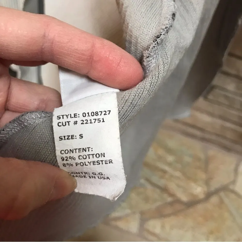 Cut loose Raw Hem Ribbed Open Front Cardigan Jacket Grey Small Lagenlook Gray - Image 12