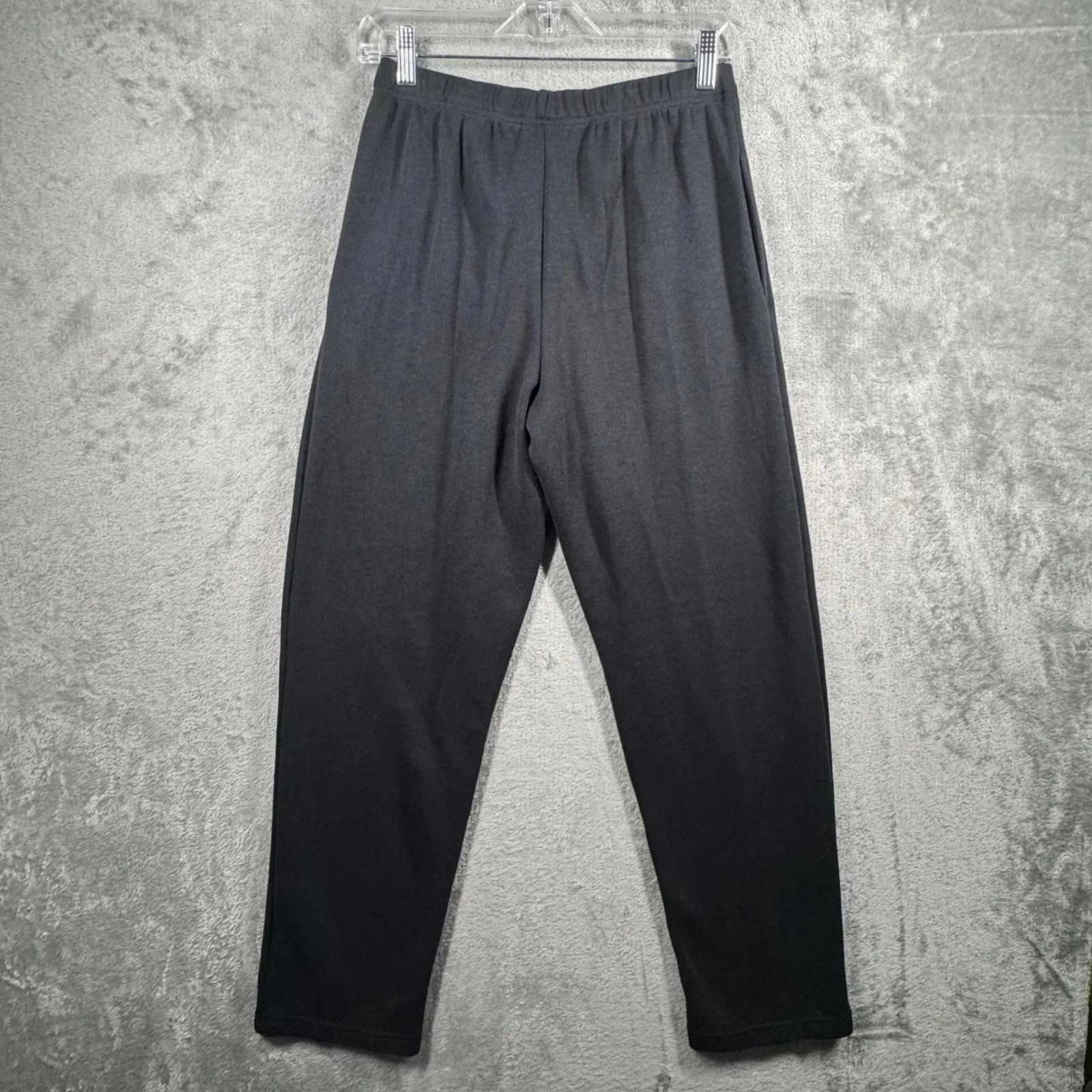 Bobbie Brooks Outfit S Vintage 90s Mock Neck Velour Patchwork Top Pants Set Goth Gray - Image 8