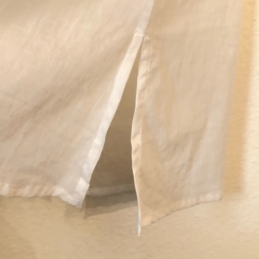 Cabana Beach💯 Cotton Embroidered with beads and tassels Cover Up Cruise M White Size M - Image 5