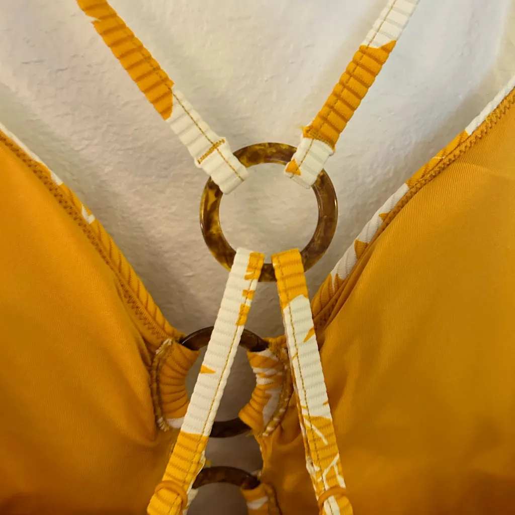 Anthropologie Seafolly wild tropics ringed one piece Swimsuit - Image 7