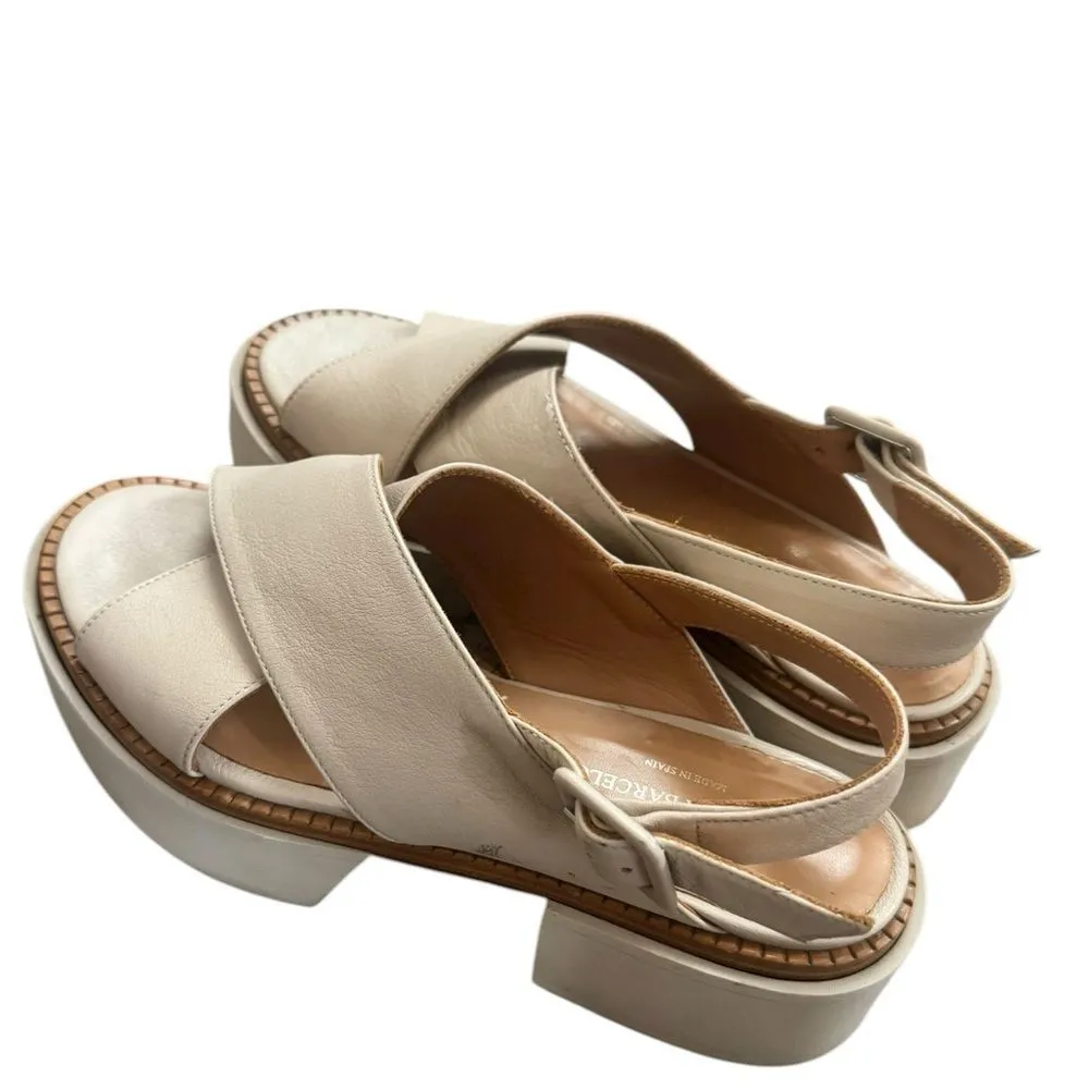 Paloma Barceló Jacui beige platform sandals 36 Size 6 - Image 7
