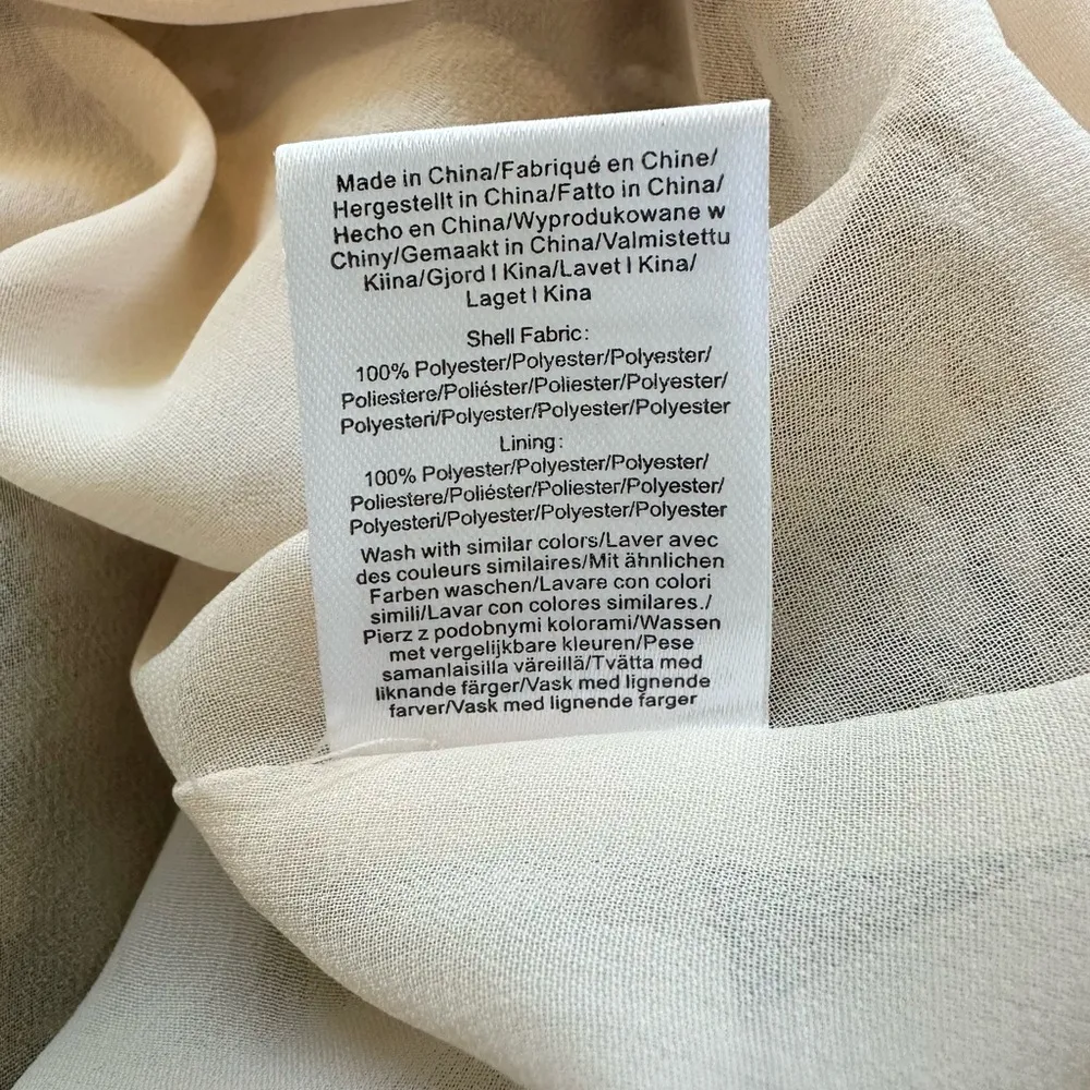 Birgitte Herskind Houndstooth Longsleeve Midi Dress Blue Size 12 - Image 11