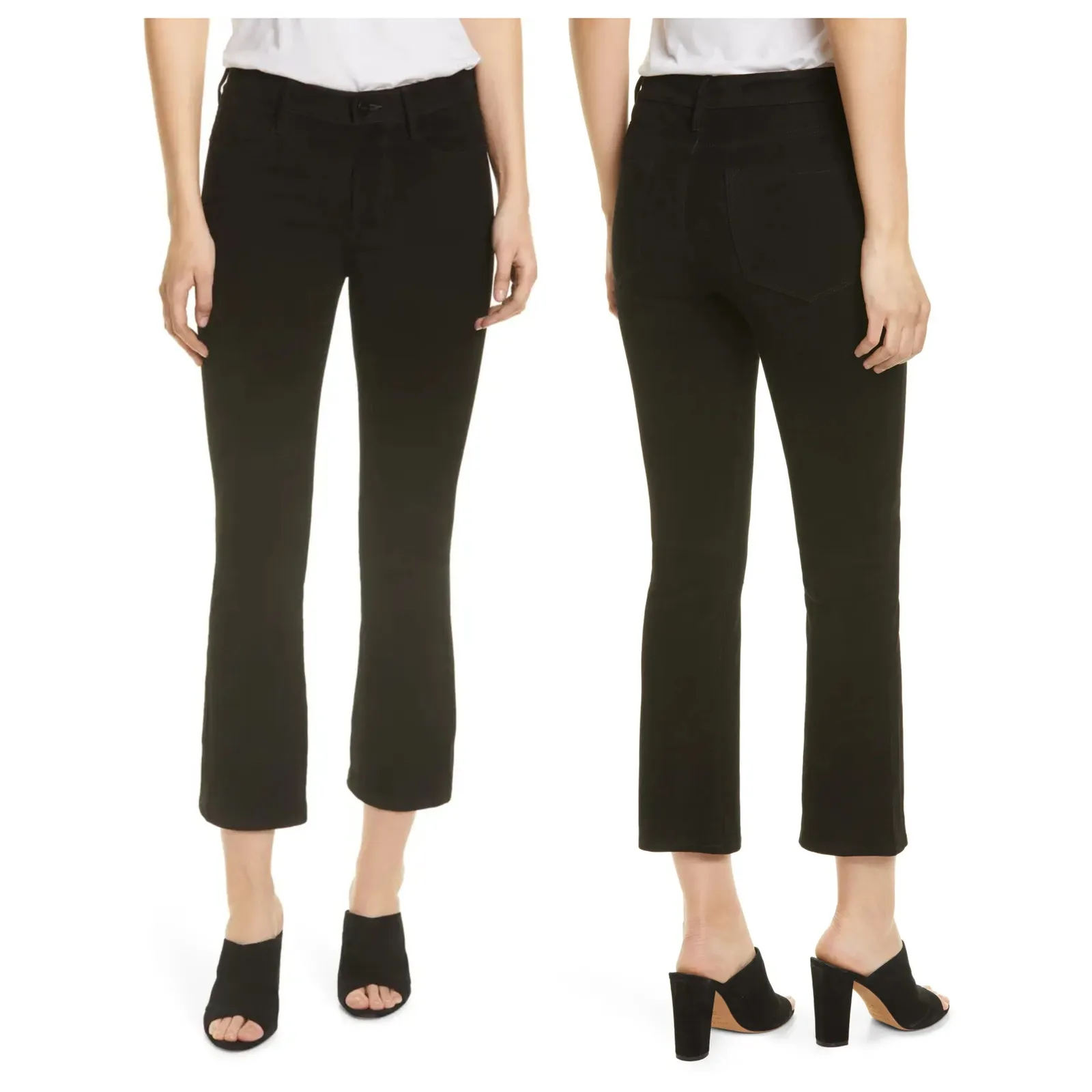 frame denim FRAME Le Crop Mini Boot Suede Pants  Size 24 - Image 10