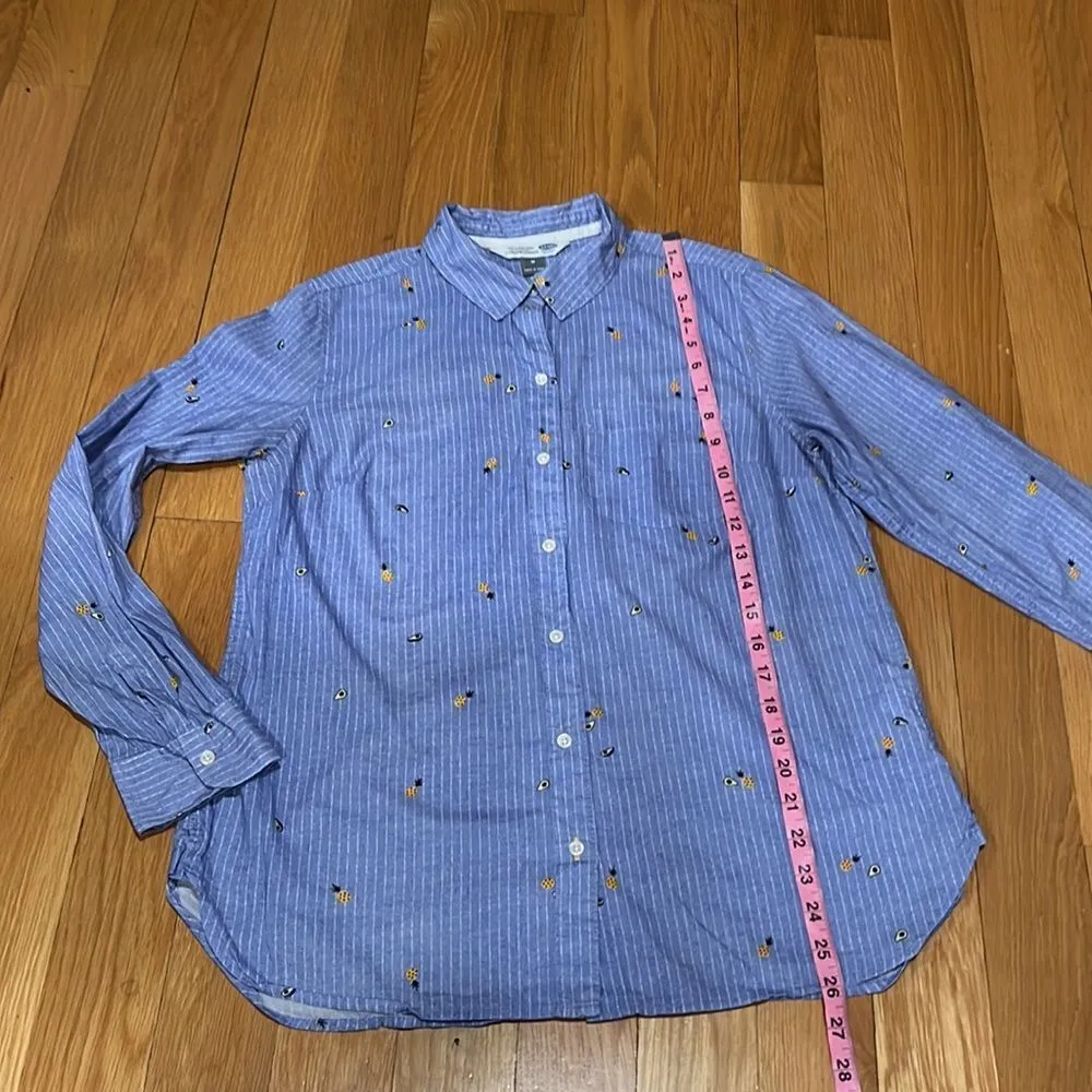 OLD navy classic shirt long sleeve button down shirt size medium. - Image 5