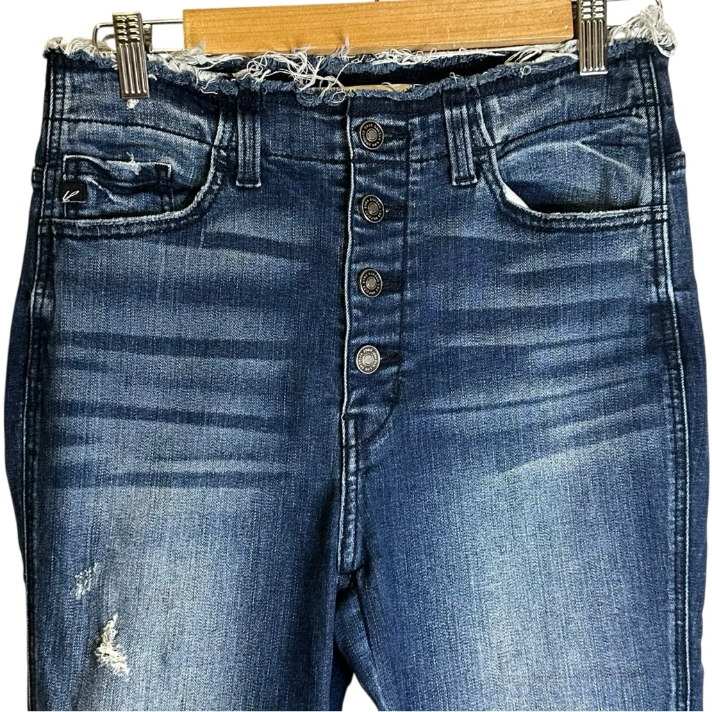 KanCan Sloane High Rise Button Fly Ankle Skinny Jeans Denim #KC8433D Size 9/28 Blue - Image 3