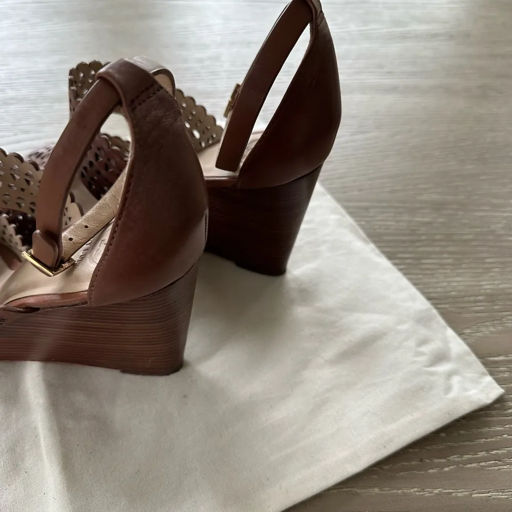 Tory Burch Perforated Gladiator 85mm Wedge - Image 7