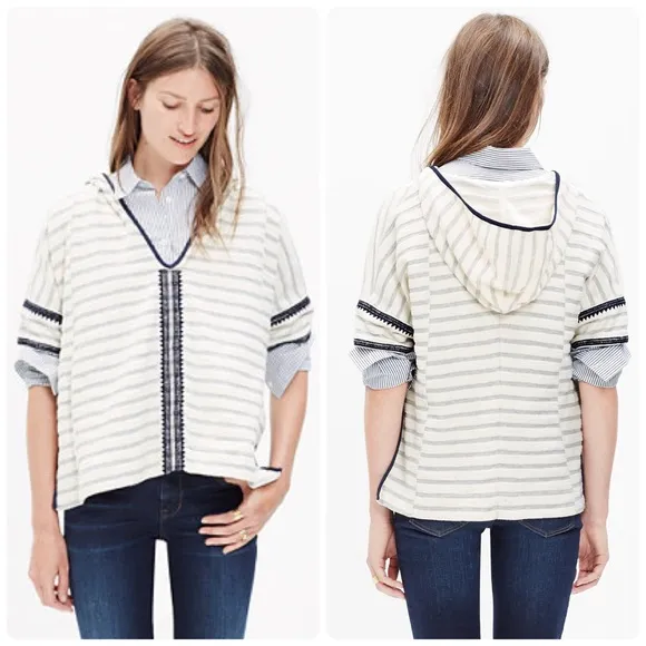 madewell• embroidered hooded sweatshirt - Image 13