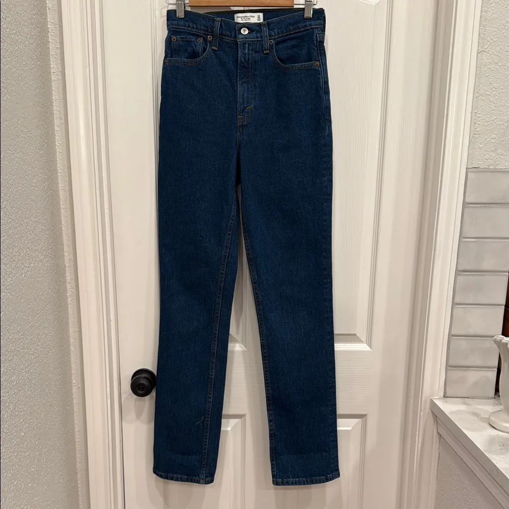 Abercrombie 90s ultra high rise straight jeans LONG - Image 2