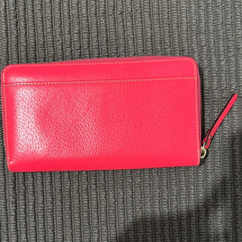 Kate Spade Neon Coral Wallet - Image 5