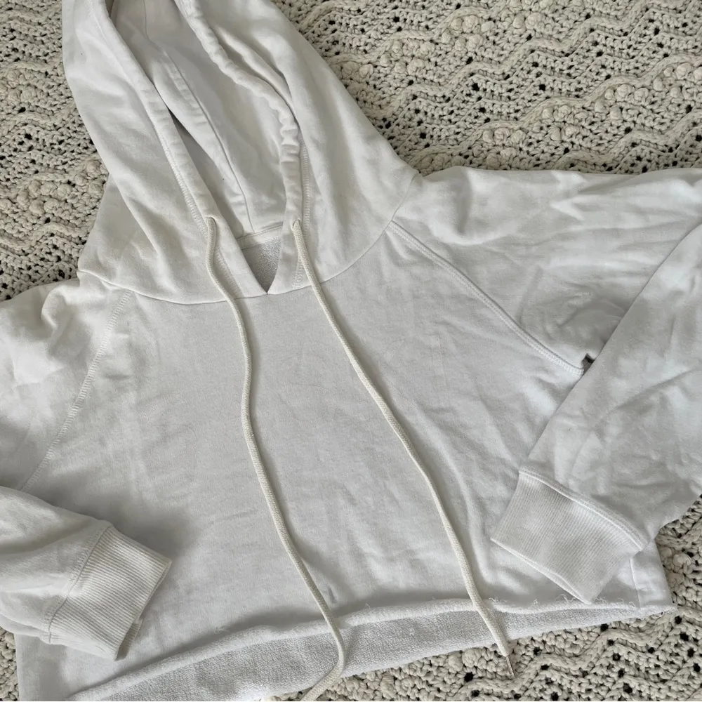 SASKI Oversized Cropped Hoodie Sweatshirt White (Medium) - Image 7