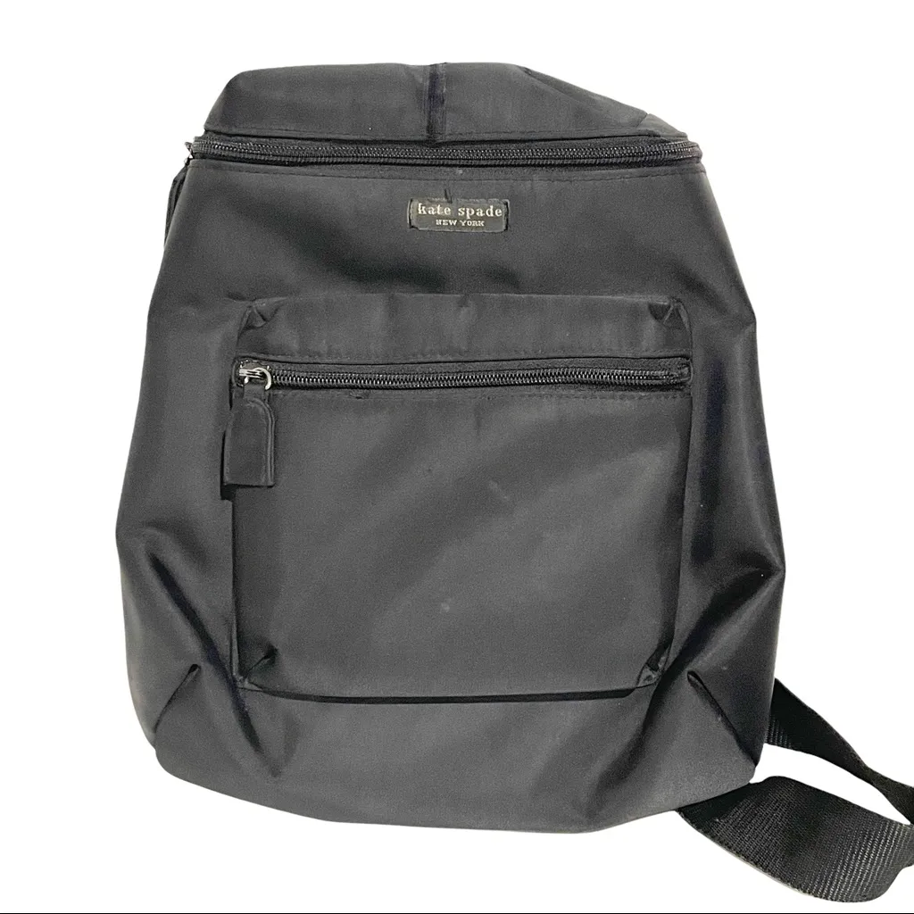 Kate Spade New York Vintage 90s Black Nylon Mini Backpack Bag Pocketbook School‎ - Image 2