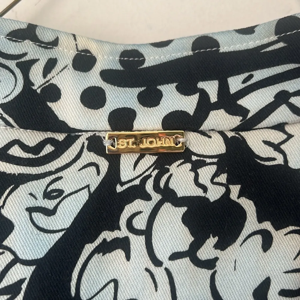 Vintage St John Sport By Marie Gray Cropped Jacket‎ Size Small 🔵 - Image 6