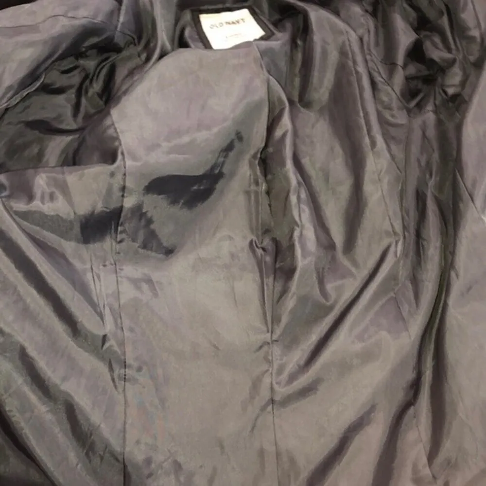 OLD NAVY size small black wool blend blazer coat - Image 6