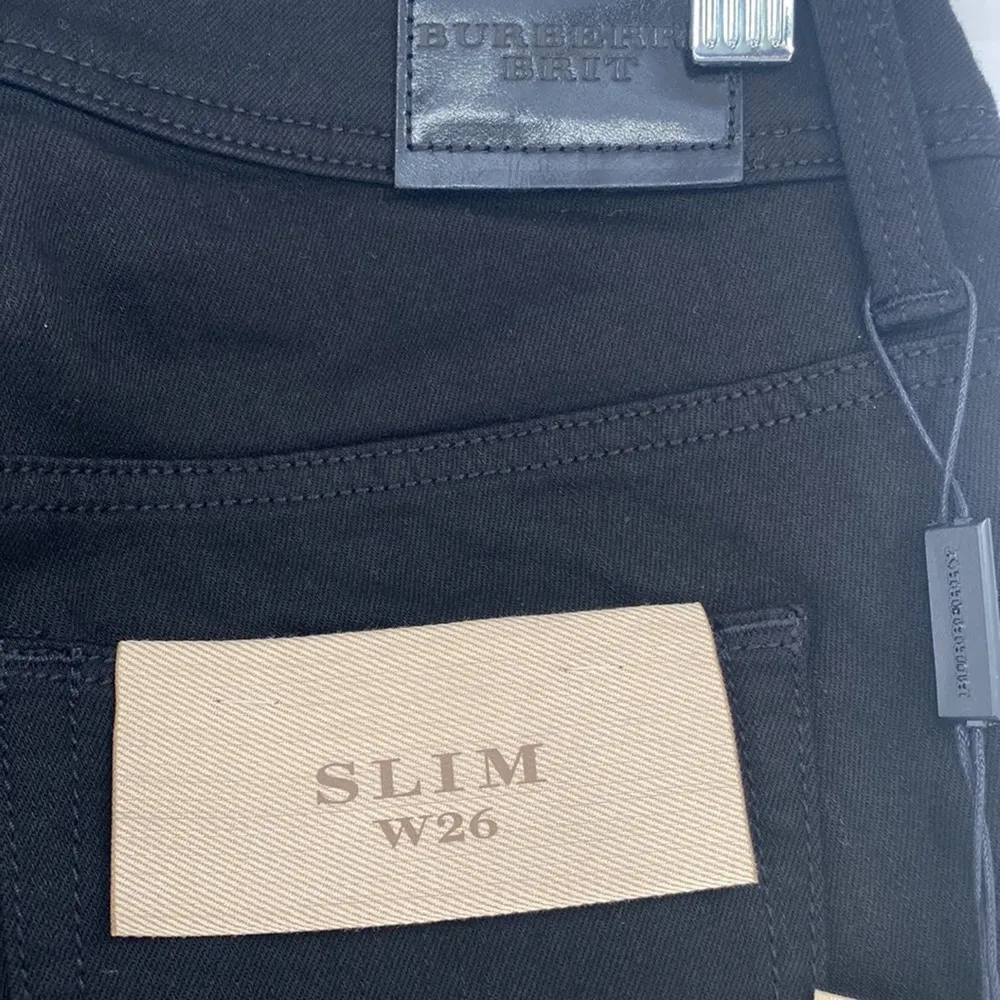 Burberry Brit Slim Skinny Black Jeans New with Tags Size 26 - Image 7